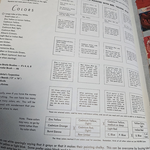 How to Draw and Paint Mixing Colors & Materials to Use Softcover Book #56 VTG - Picture 14 of 16